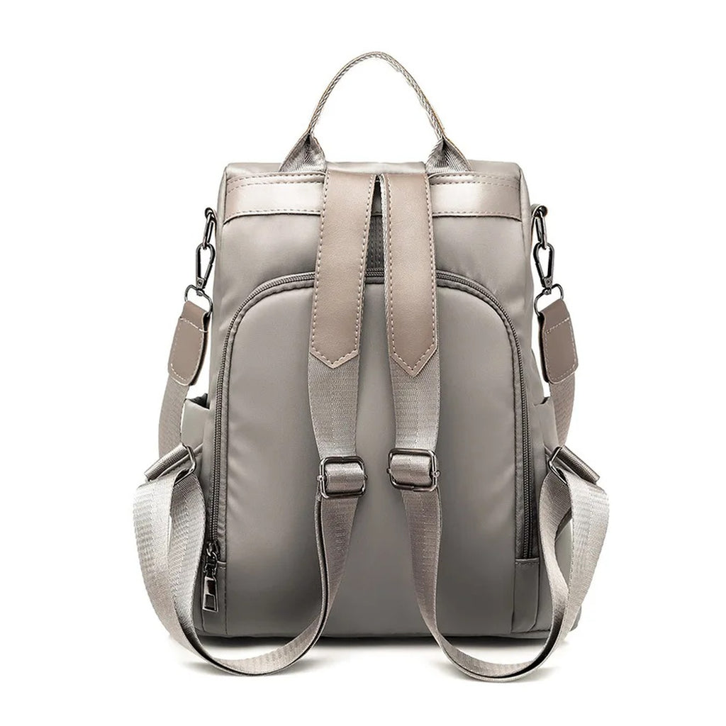 Mochila antirrobo de nailon sin cremalleras a la vista