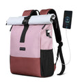 Mochila enrollable resistente al agua con puerto USB
