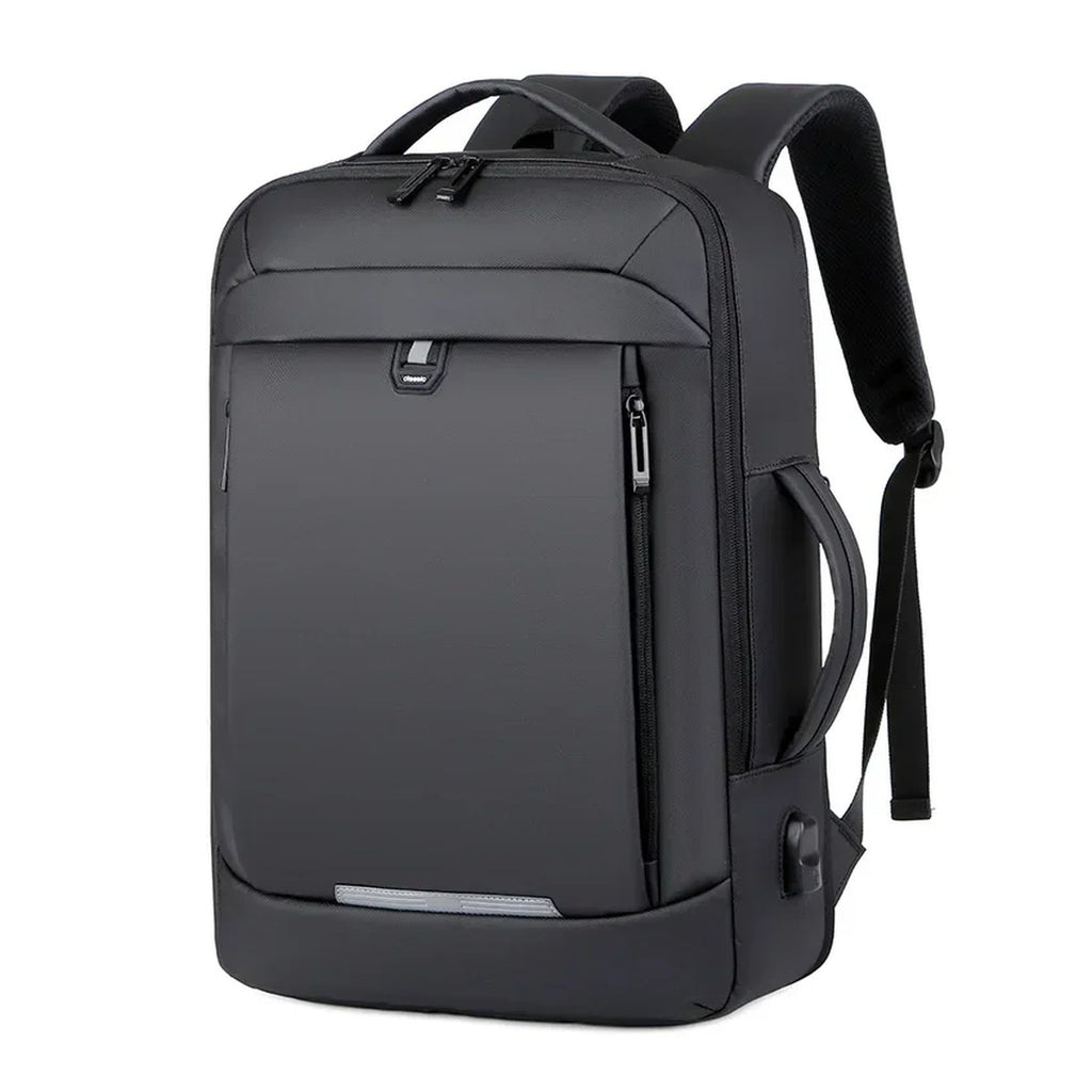 Mochila de negocios expansible con compartimento acolchado interior