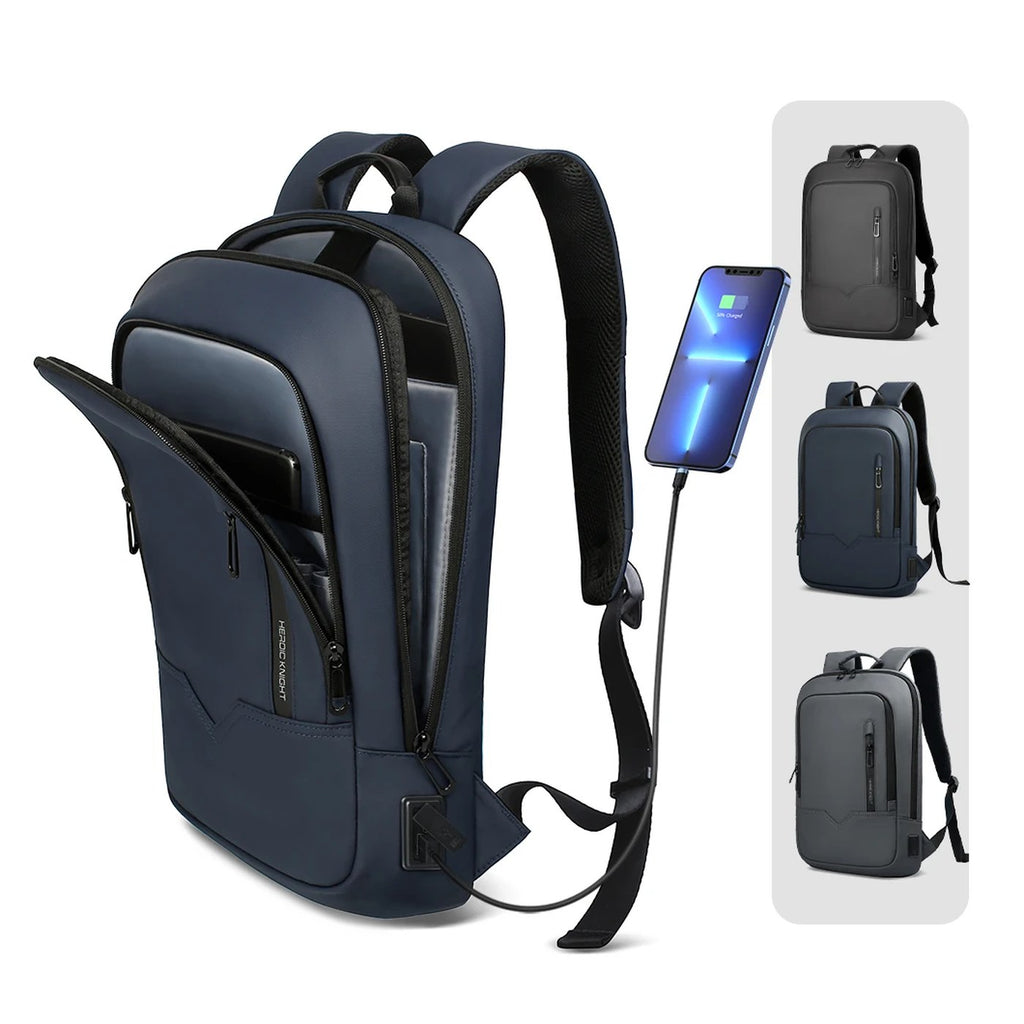 Mochila fina para portátil de 15,6" con puerto USB