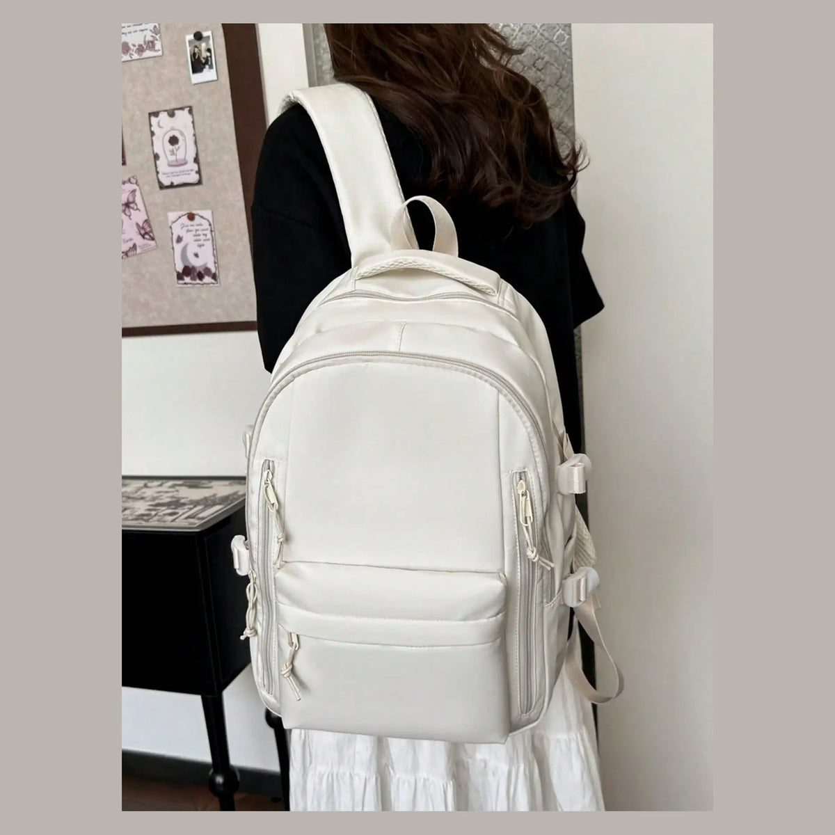 Mochila de nailon multibolsillos para portátil de 15,6"