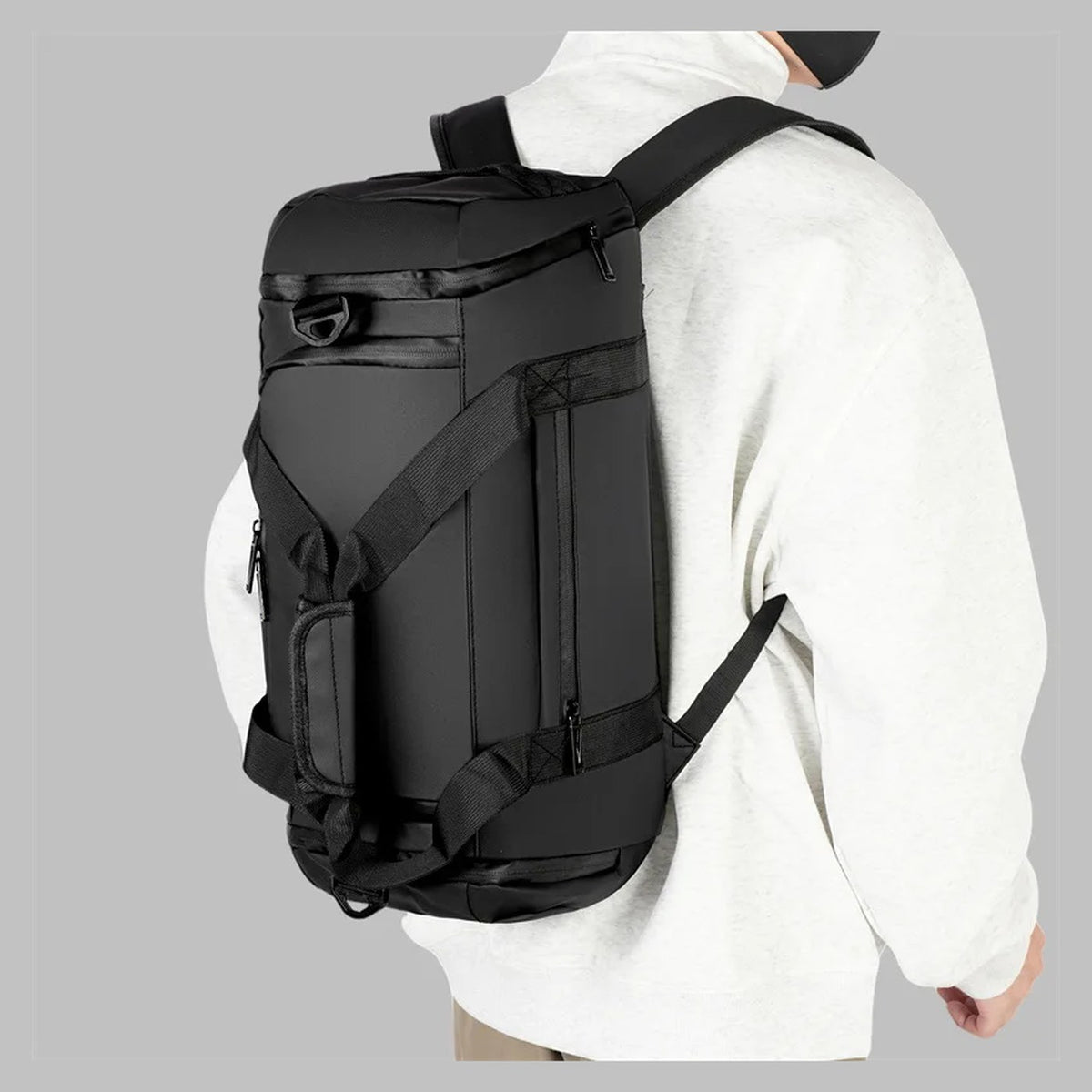 Bolsa de viaje con compartimento para calzado y bolsillo húmedo