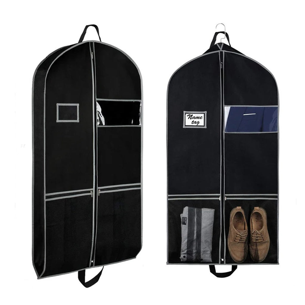 Funda porta-trajes de viaje con bolsillo para calzado