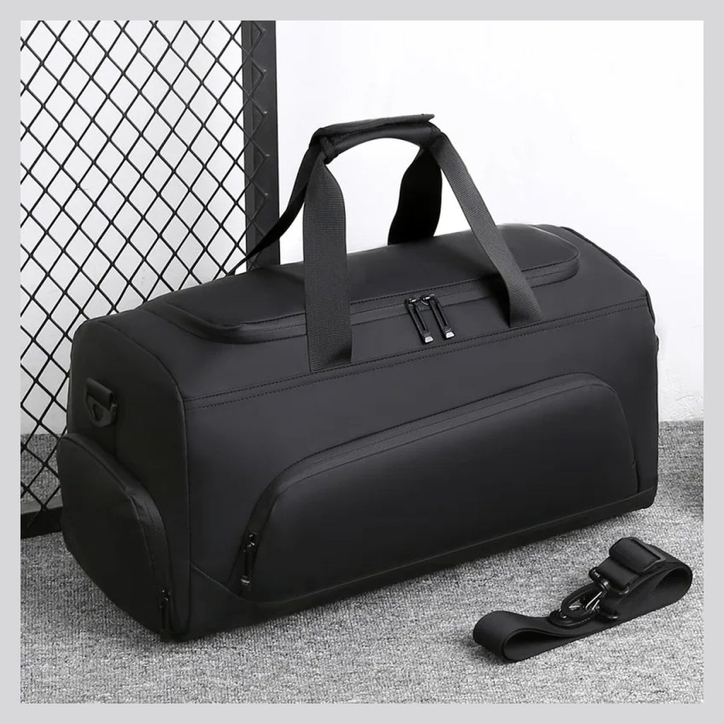 Bolsa de viaje con separación seco/húmedo y base rígida
