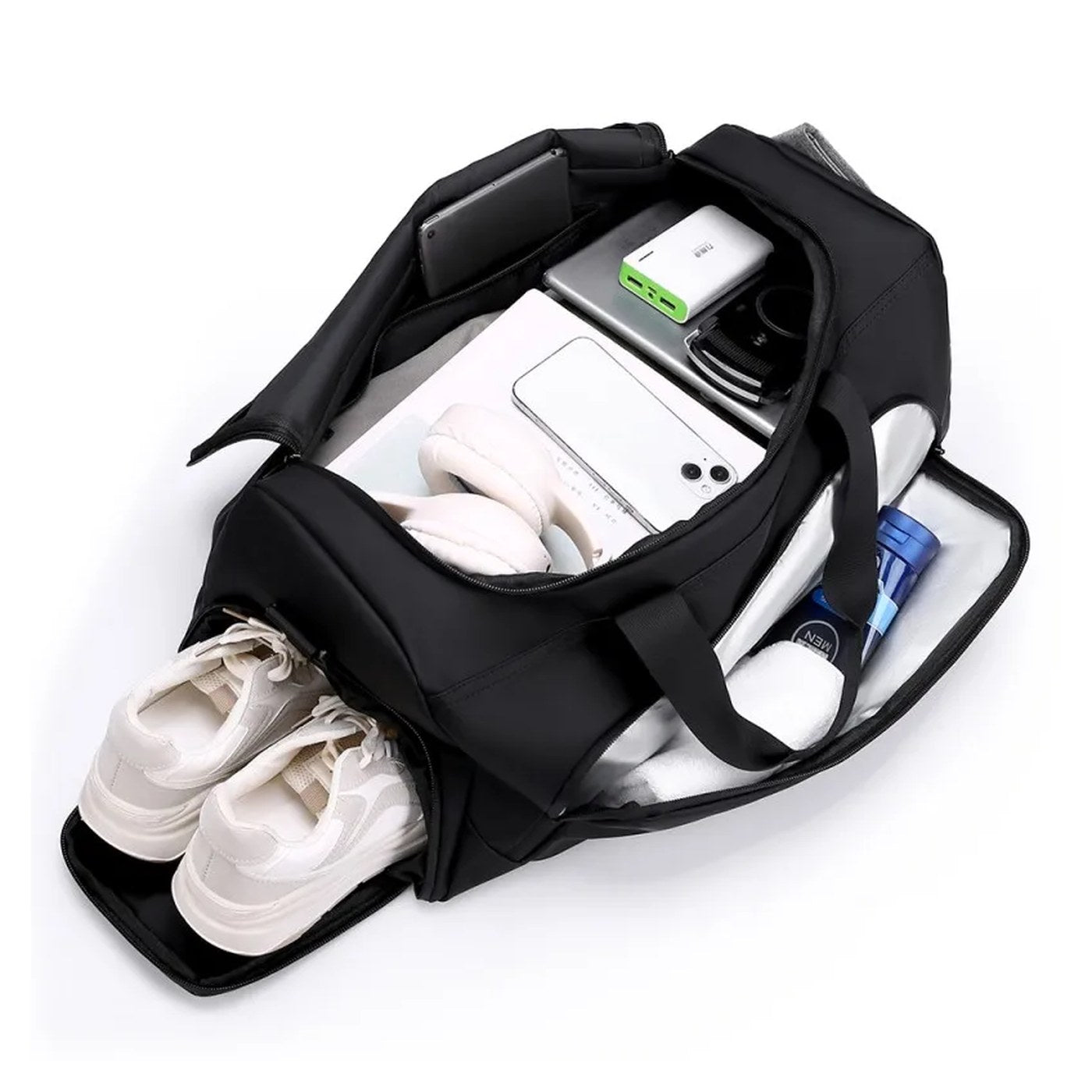 Bolsa de viaje con separación seco/húmedo y base rígida