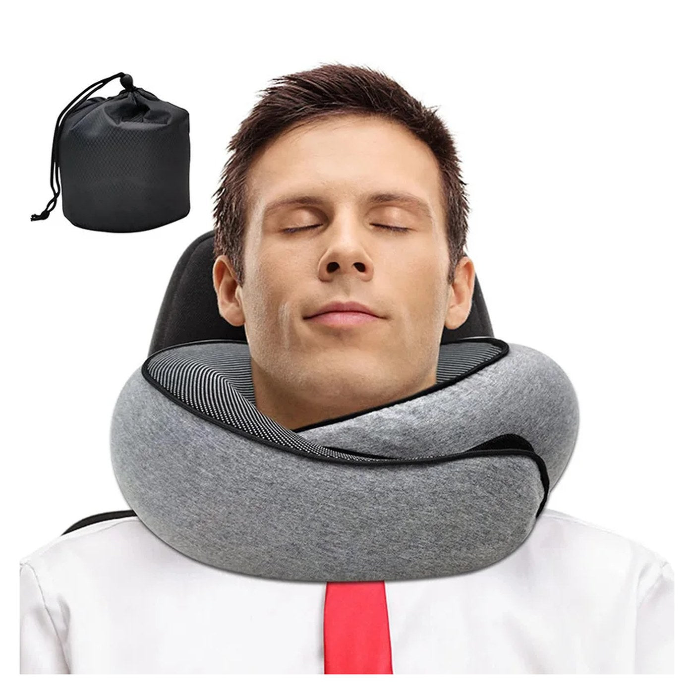 Almohada cervical de espuma viscoelástica enrollable
