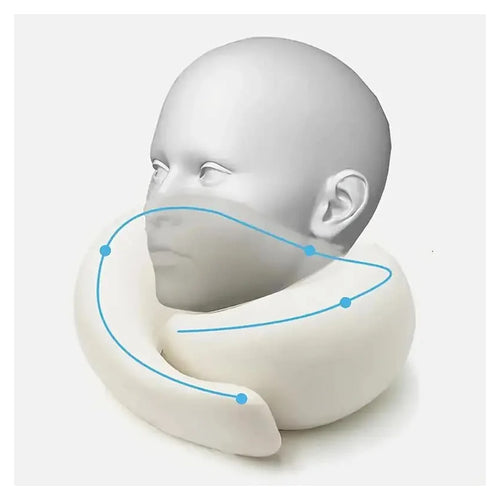 Almohada cervical de espuma viscoelástica enrollable