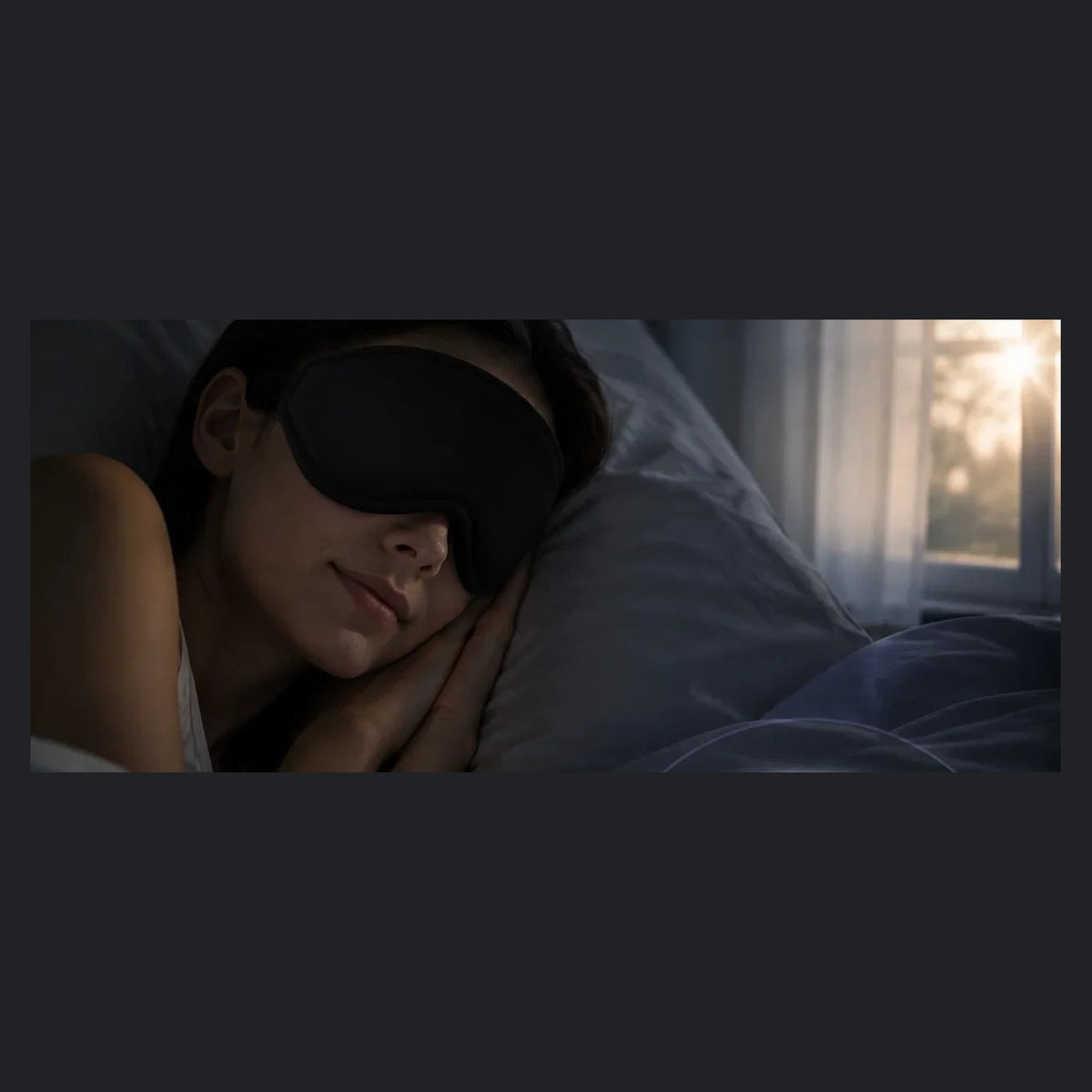 Antifaz 3D para dormir con cuencas moldeadas