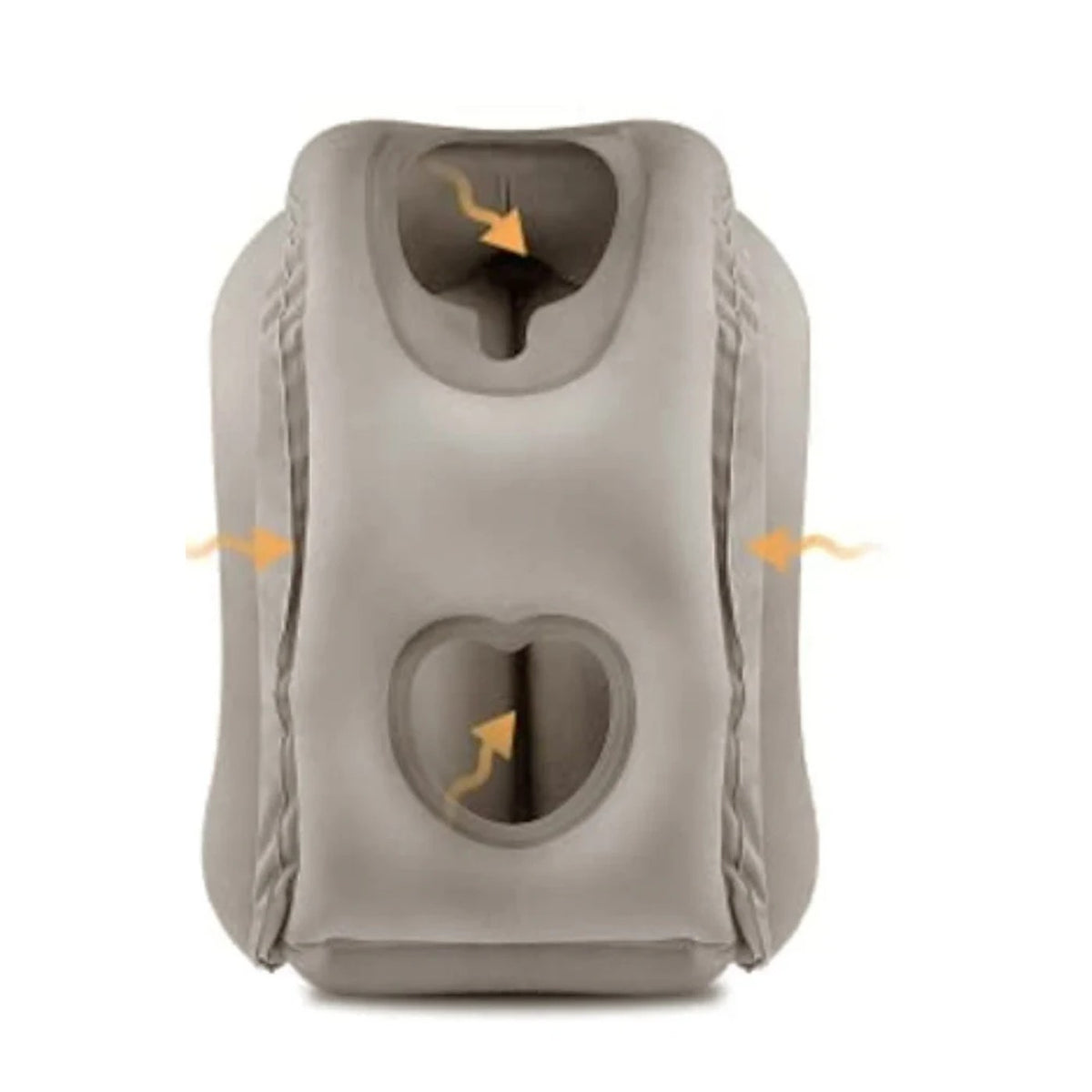 Almohada de viaje inflable con apoyo de cabeza y mentón