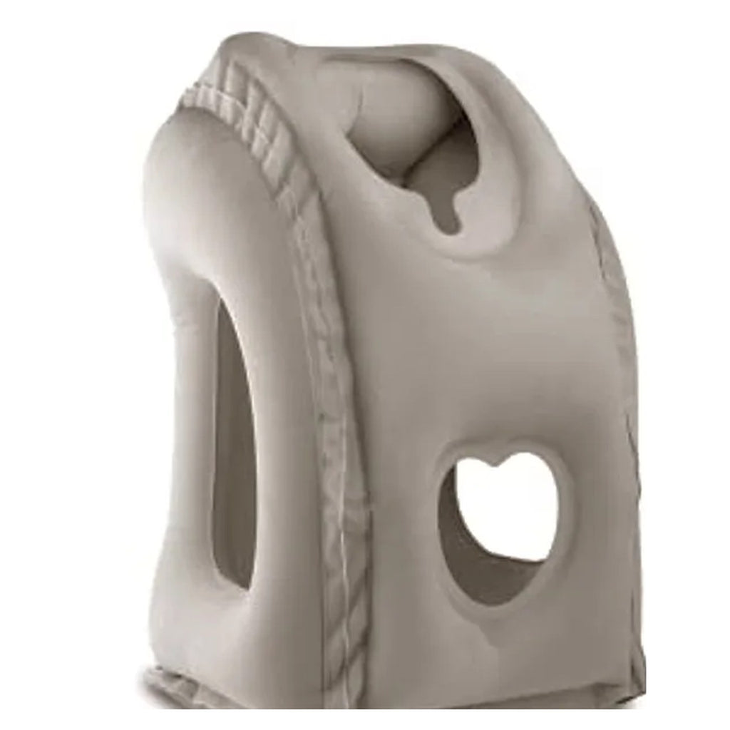 Almohada de viaje inflable con apoyo de cabeza y mentón