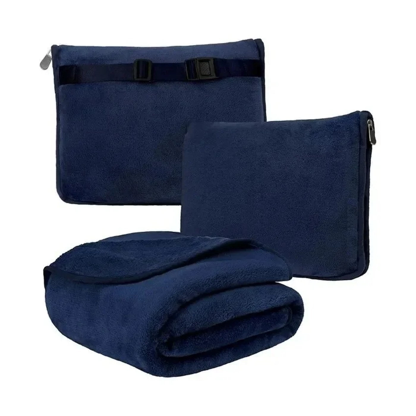 Manta de viaje 2 en 1 con funda que hace de almohada
