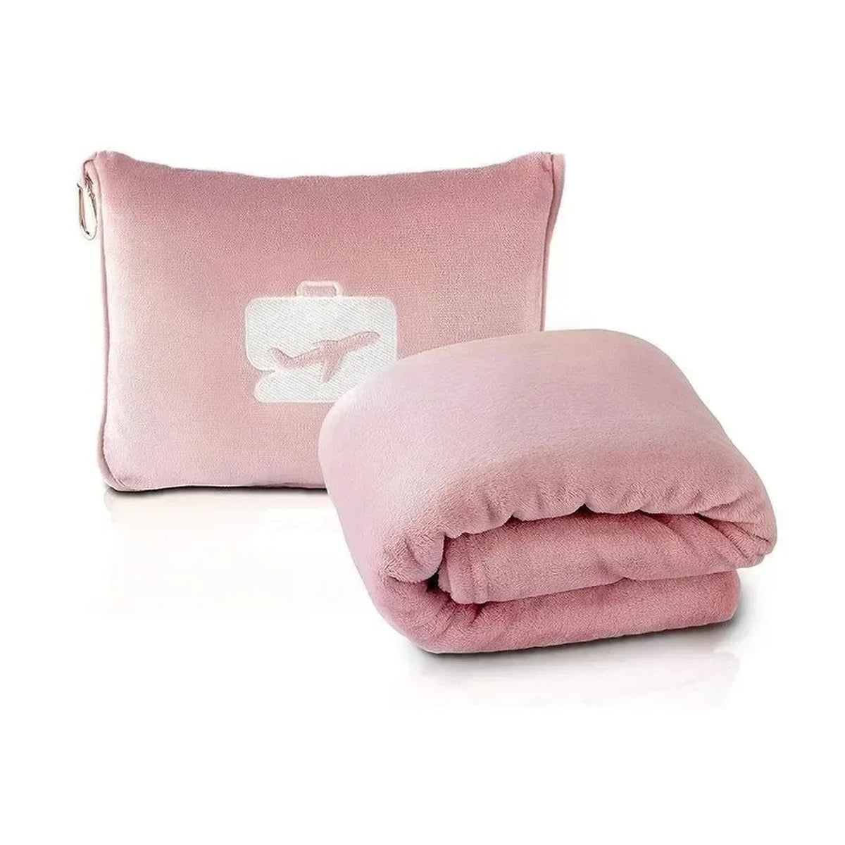 Manta de viaje 2 en 1 con funda que hace de almohada