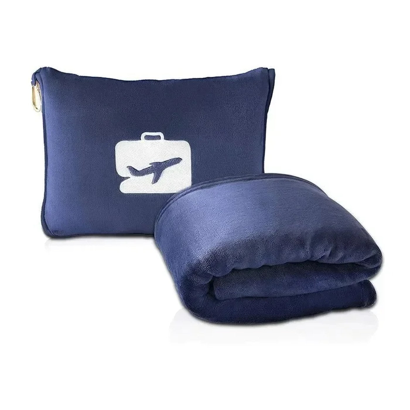 Manta de viaje 2 en 1 con funda que hace de almohada