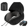 Almohada de viaje en U con capucha