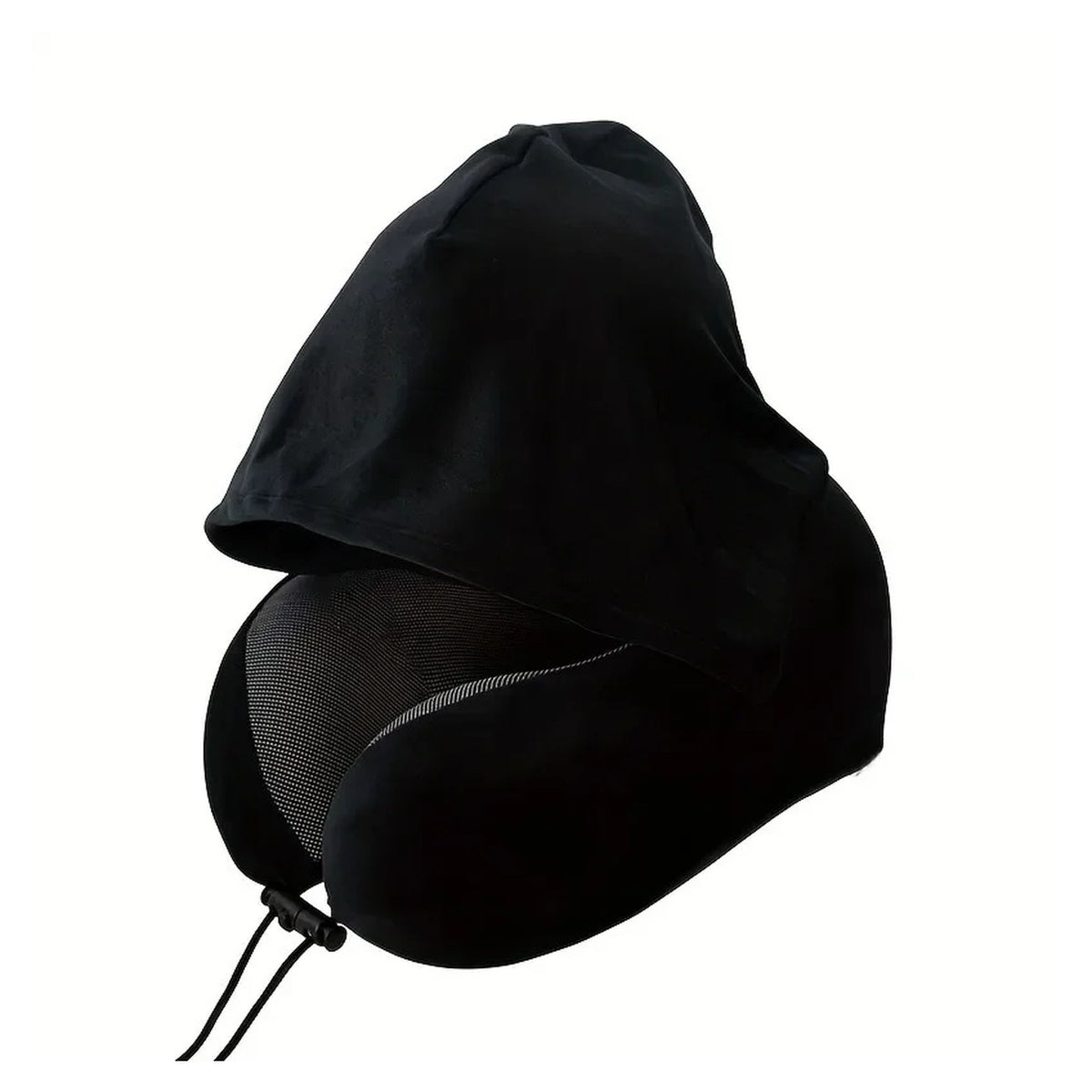 Almohada de viaje en U con capucha